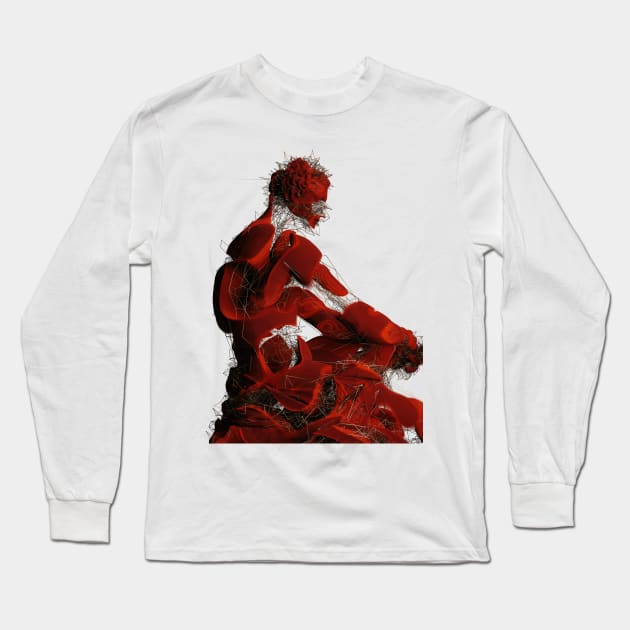 RED STRANGER Long Sleeve T-Shirt by gigigvaliaart